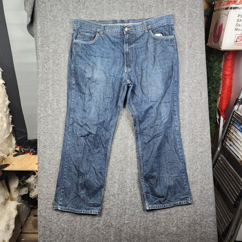 Claiborne Jeans Men 44x30 Blue‎ Medium Wash Straight Leg Denim Pants